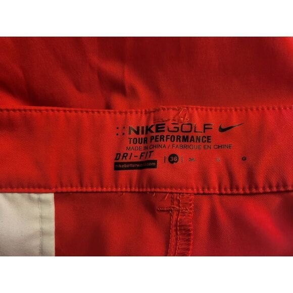 Nike Golf Tour Performance Red Mens SIze 36 Shorts in good condition. - Picture 5 of 5